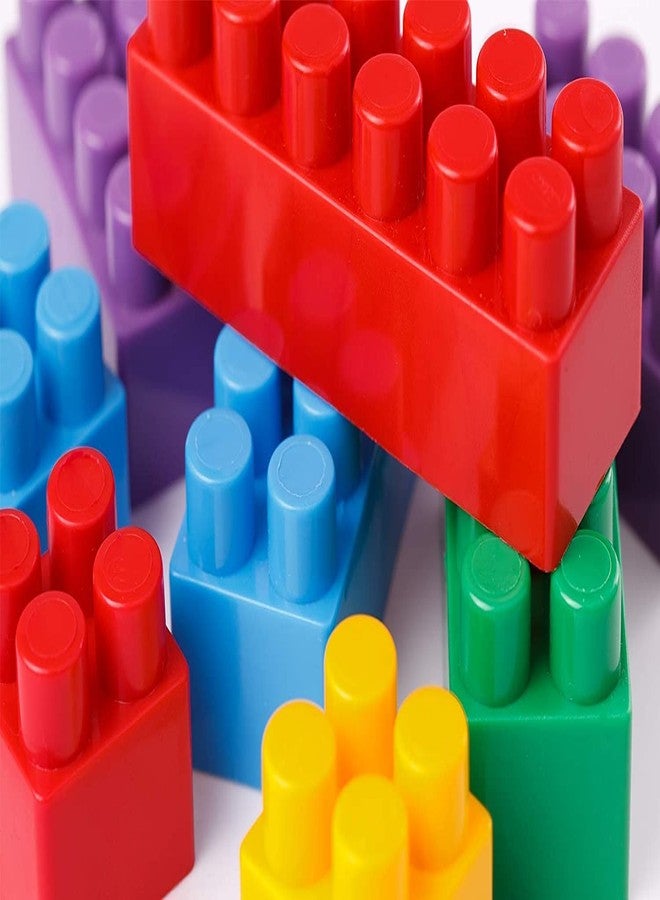 Quasar Plastic Puzzle Brick Building Block Toy for Kids | Creative Children's Decompression Colorful Puzzle for Kids | Brain Teaser Educational Cube Toy | 41+ Piece - Multicolor - Image 5
